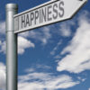 road to happiness search and find a happy life joyful living fulfillment, arrow with clipping path